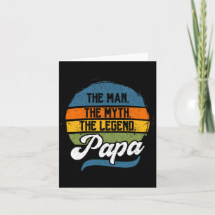 Man The Myth The Legend Papa Father's Day Card