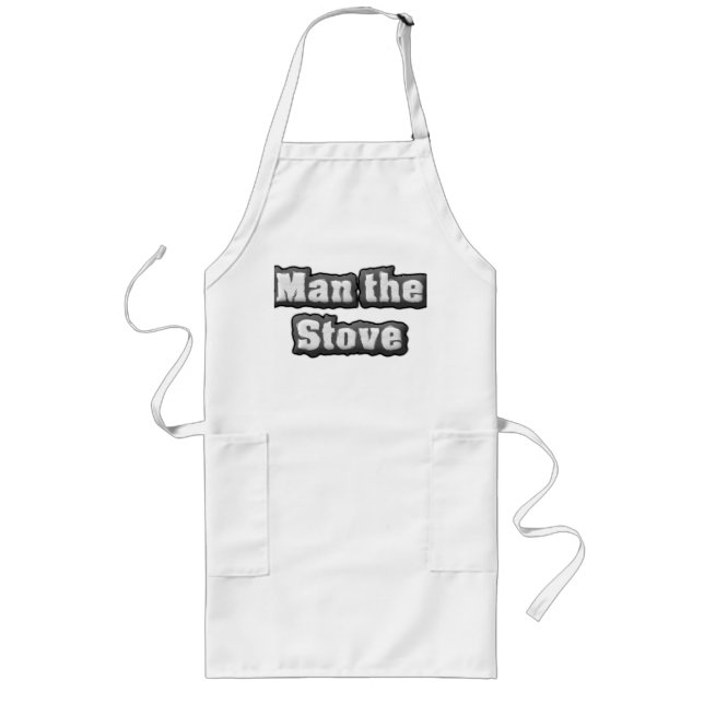 MAN THE STOVE - DADS IN THE KITCHEN APRON (Front)