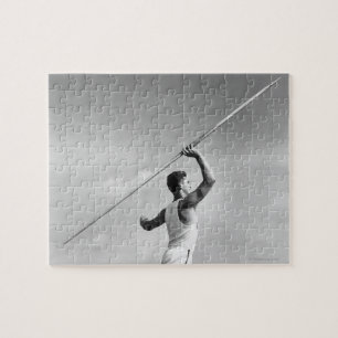 Man Throwing Javelin Jigsaw Puzzle