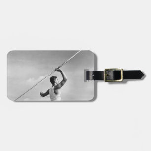 Man Throwing Javelin Luggage Tag