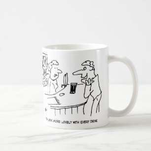 Man Tries to Flatter Barmaid Coffee Mug