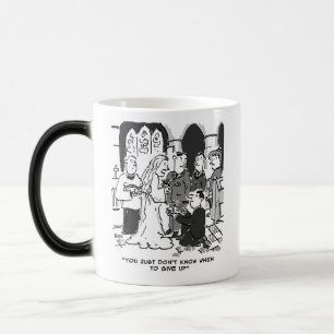 Man Tries to Propose at a Church Wedding - Funny Magic Mug