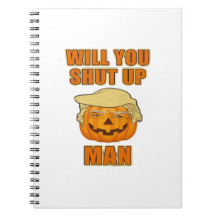 Man, Trumpkin Halloween Notebook