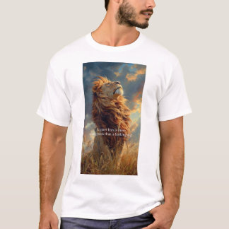 Man Tshirt With Loin Design