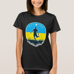 Man Ukrainian Nner Fan Ukraine Flag Street Art T-Shirt