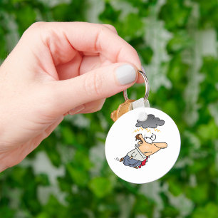 Man Under A Cloud Keychain
