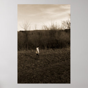 Man walking alone poster