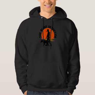 Man Walking Guide Dog On Beach Hoodie