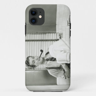Man Washing Dishes iPhone 11 Case