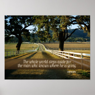 Man Who Knows Inspirational Poster