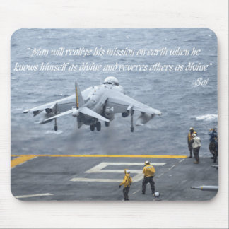 Man will realize his mission on earth mouse pad