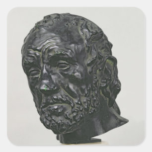 Man with a Broken Nose, 1865 Square Sticker