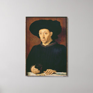 Man with a Glass of Wine Canvas Print