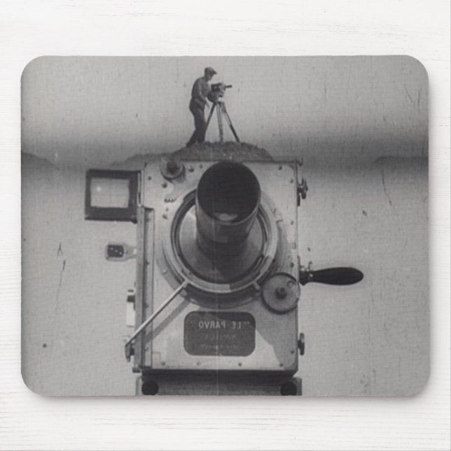 Man with a Movie Camera (1st Shot) Mouse Pad (Front)