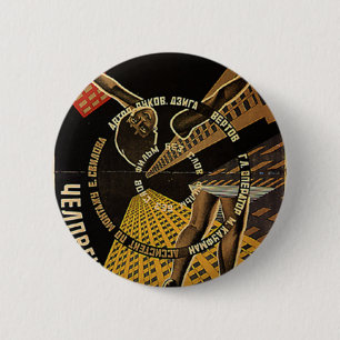 Man with a Movie Camera Poster 2 Inch Round Button