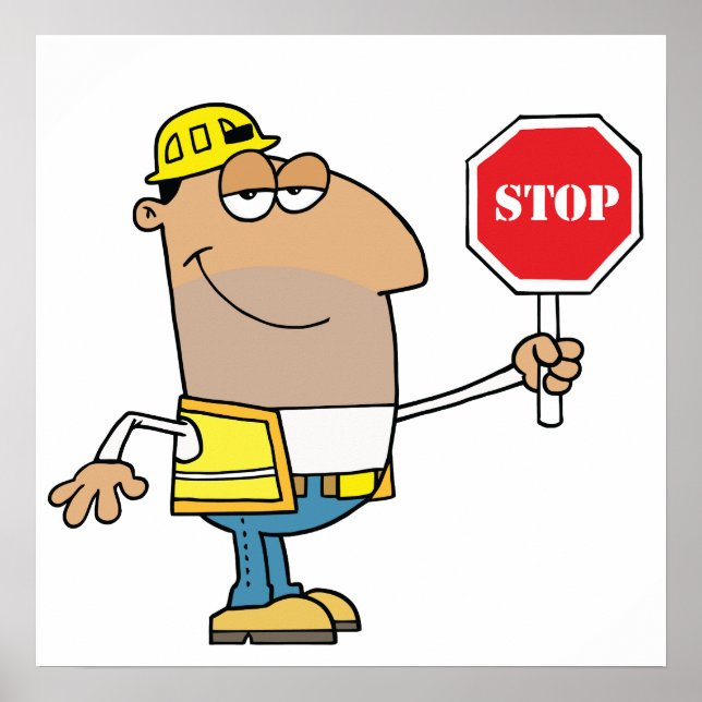 Man With A Stop Sign (Front)