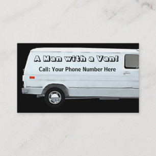 Man with a van #2A business / profile cards