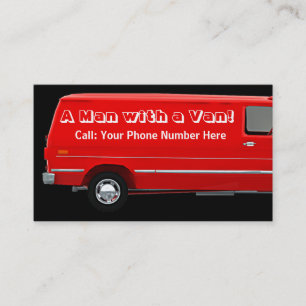 Man with a van #2B business / profile cards