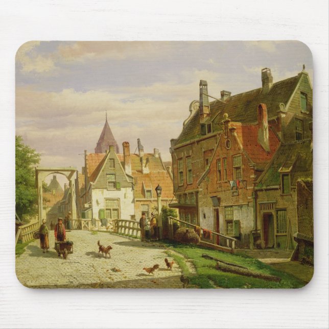 Man with a Wheelbarrow Mouse Pad (Front)