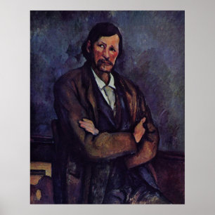 Man With Arms Crossed - Paul Cezanne - c1866 Poster