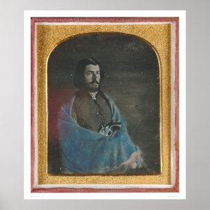 Man with blue cloak and revolver (40455) poster