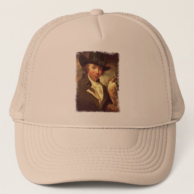 Man with Falcon Trucker Hat (Front)