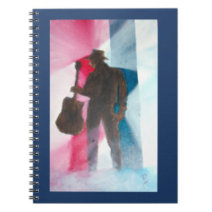 Man With Guitar Spiral Notebook