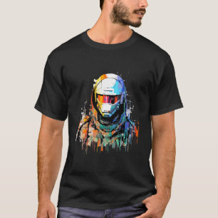 Man With Helmet Video Game Character Futuristic T-Shirt