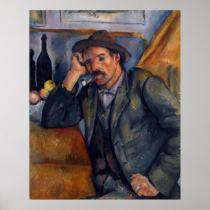 Man With Pipe - Paul Cezanne - c1890 Poster