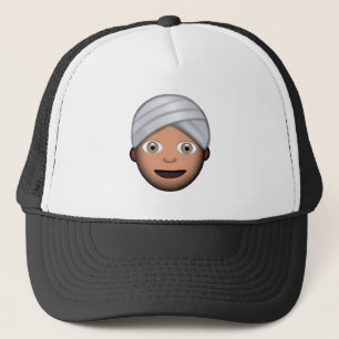 Man With Turban Emoji Trucker Hat