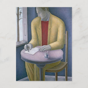 Man Writing 2004 Postcard
