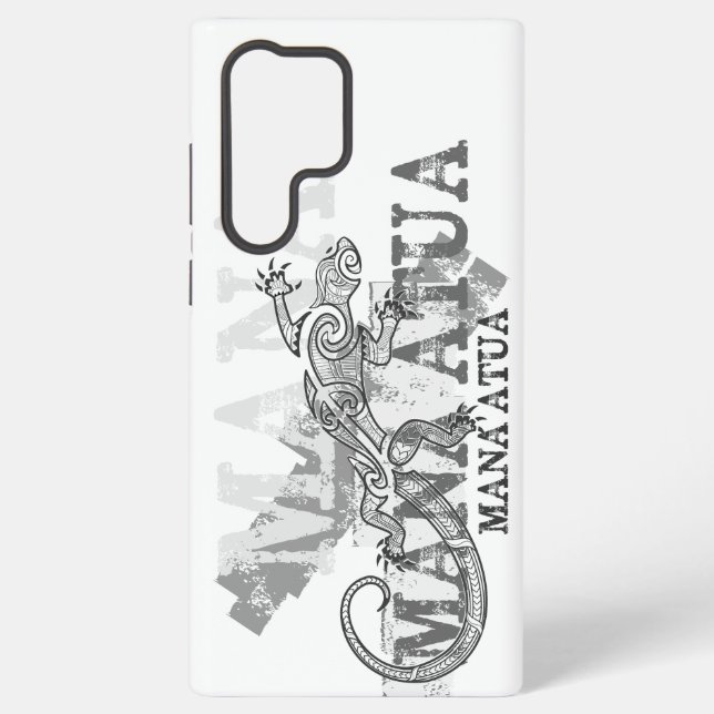 Mana Atua Maori tattoo Samsung Galaxy S22 Ultra Case (Back)