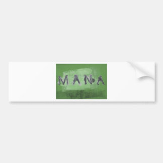 Mana ( green) bumper sticker