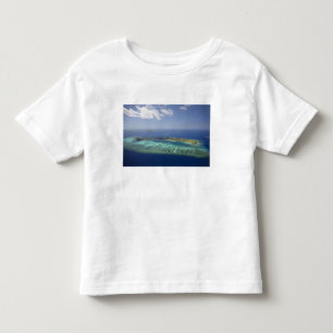 Mana Island and coral reef, Mamanuca Islands Toddler T-shirt