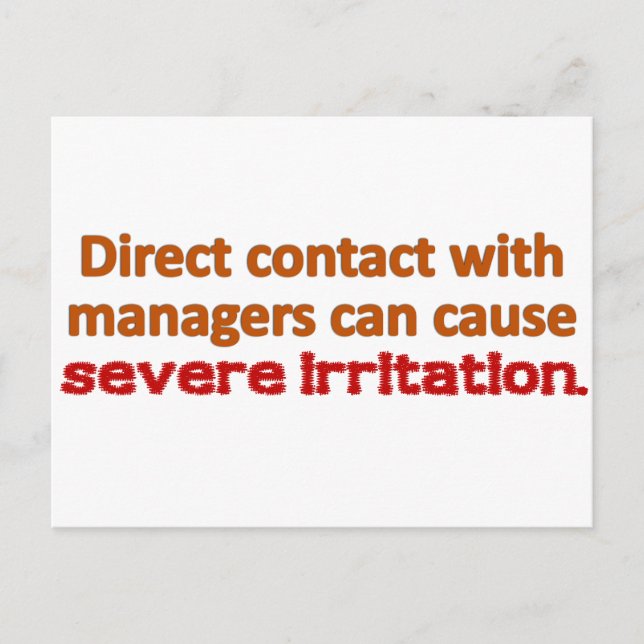 Management Contact Postcard (Front)