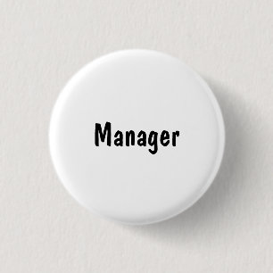 Manager 1 Inch Round Button