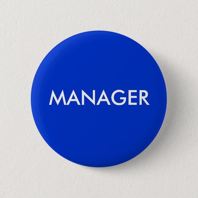 MANAGER 2 INCH ROUND BUTTON (Front)