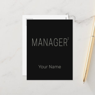 Manager CEO or Self-employed And Freelancer Design Holiday Postcard
