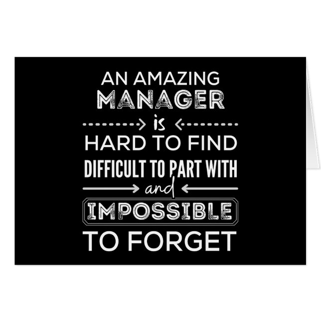Manager, Gift For Manager, A Truly Great Manager (Front Horizontal)