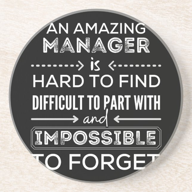 Manager, Gift For Manager, A Truly Great Manager Coaster (Front)