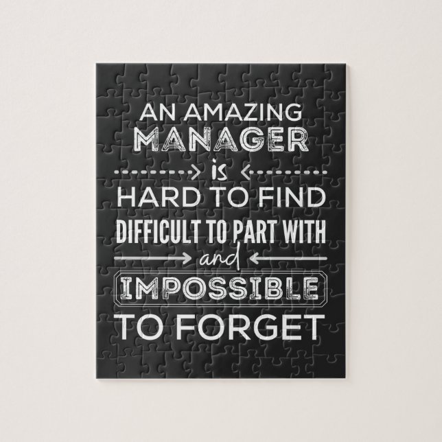 Manager, Gift For Manager, A Truly Great Manager Jigsaw Puzzle (Vertical)