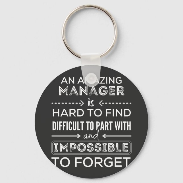 Manager, Gift For Manager, A Truly Great Manager Keychain (Front)