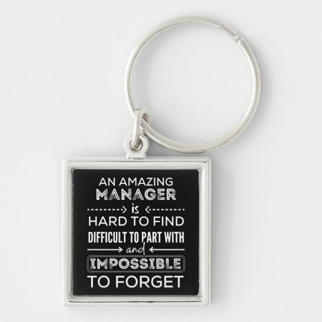 Manager, Gift For Manager, A Truly Great Manager Keychain (Front)