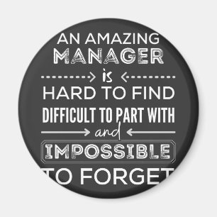 Manager, Gift For Manager, A Truly Great Manager Magnet