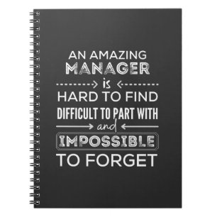 Manager, Gift For Manager, A Truly Great Manager Notebook