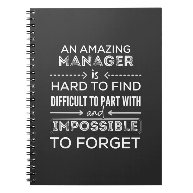 Manager, Gift For Manager, A Truly Great Manager Notebook (Front)