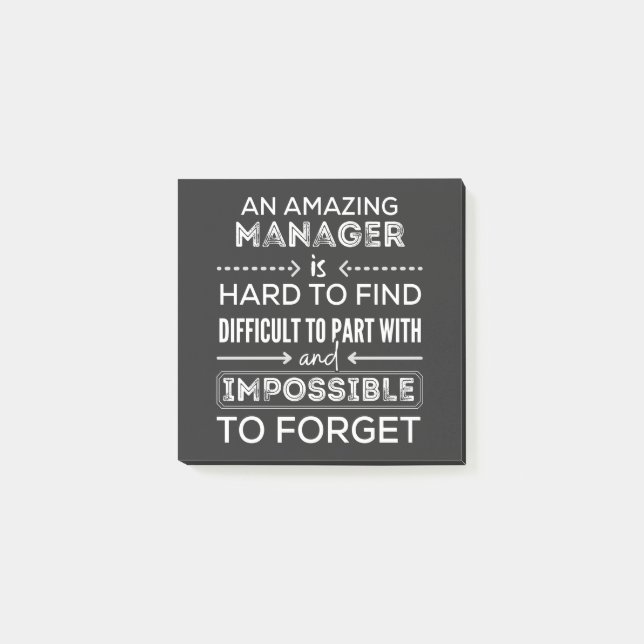 Manager, Gift For Manager, A Truly Great Manager Post-it Notes (Front)