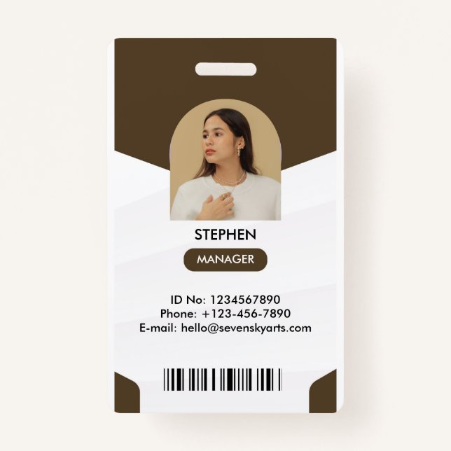Manager ID Card Badge (Front)