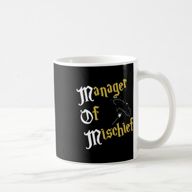 Manager Of Mischief Magical Mom Mischief Manager M Coffee Mug (Right)