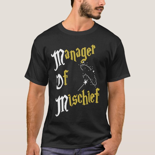 Manager Of Mischief Magical MOM Mischief Manager M T-Shirt (Front)